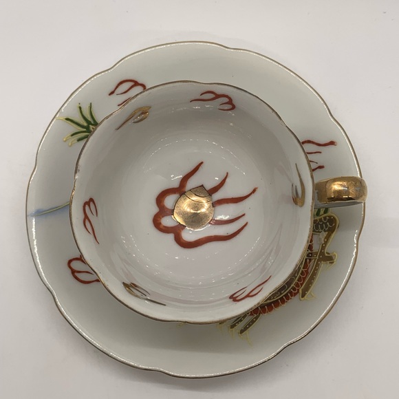 Vintage Made in Japan DRAGONWARE Tea Cup and Saucer - Picture 2 of 12